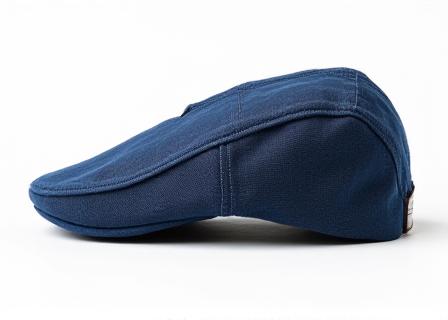 Driver cap in lino blu